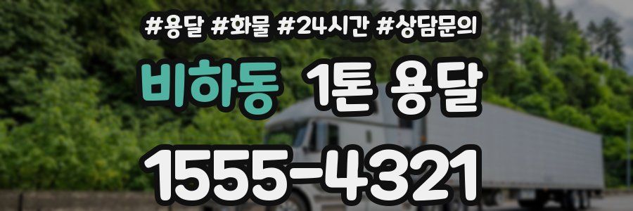 비하동 1톤 용달