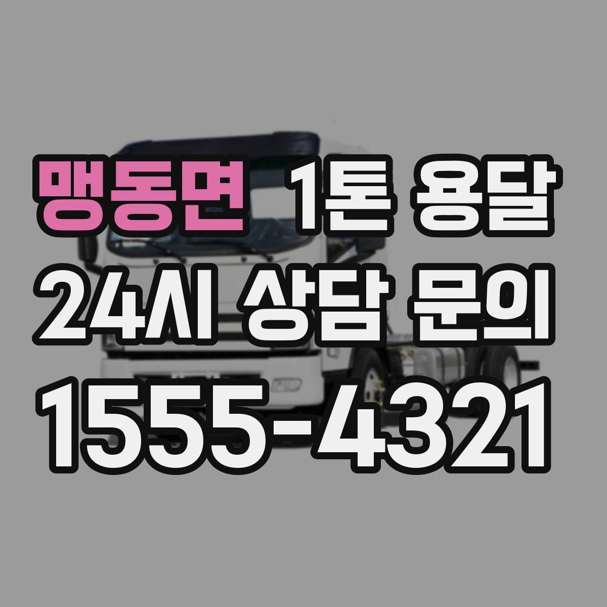 맹동면 1톤 용달