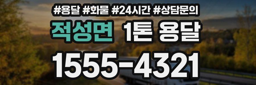 적성면 1톤 용달