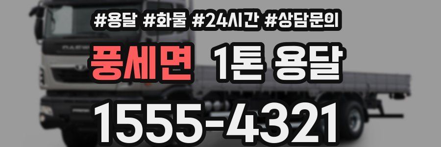 풍세면 1톤 용달