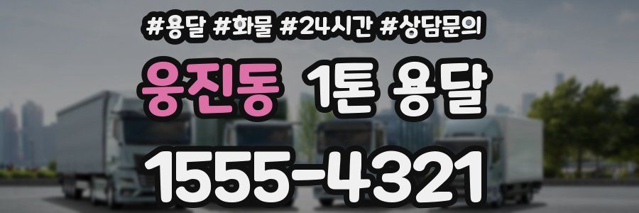 웅진동 1톤 용달