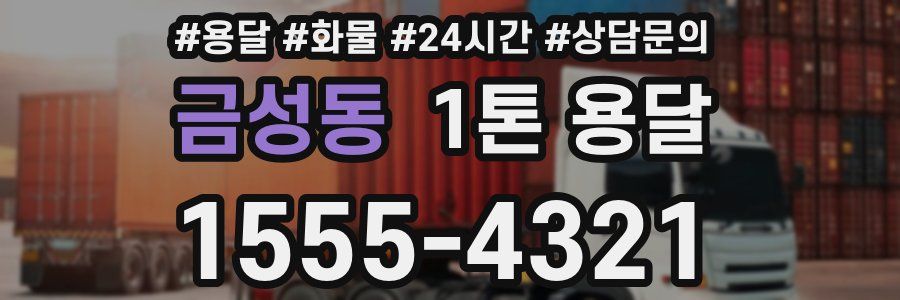 금성동 1톤 용달