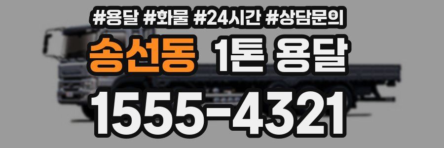 송선동 1톤 용달