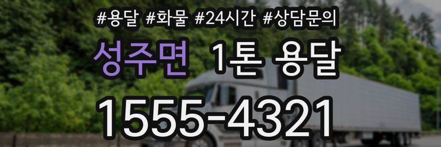 성주면 1톤 용달