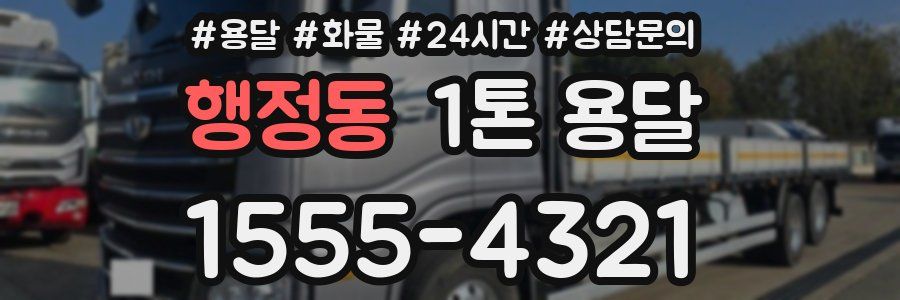 행정동 1톤 용달