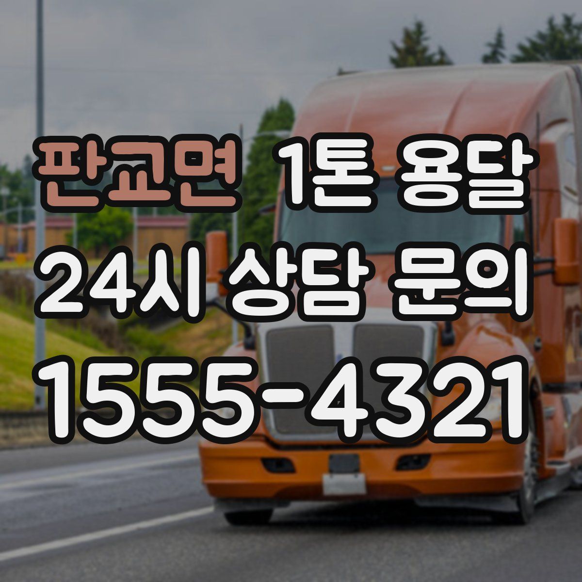 판교면 1톤 용달