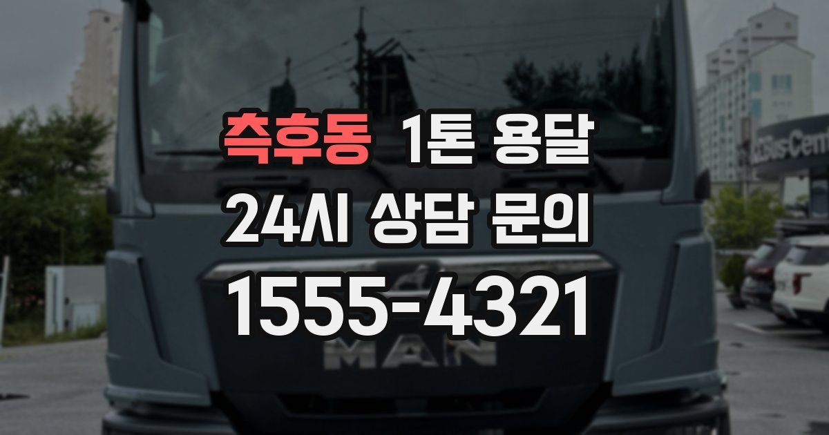 측후동 1톤 용달