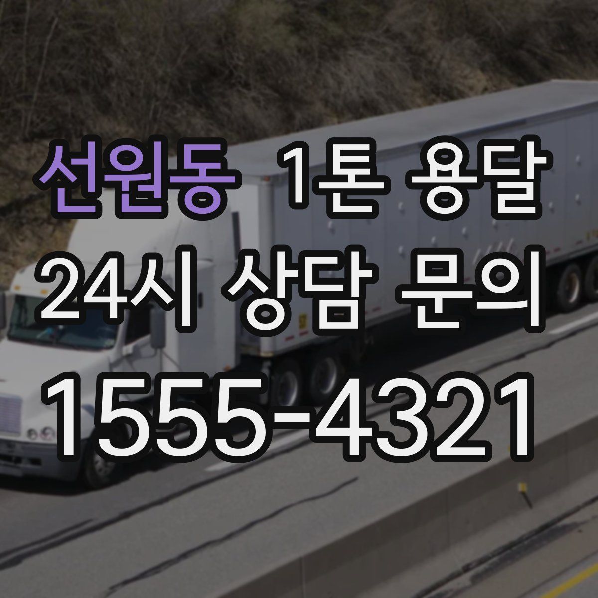 선원동 1톤 용달