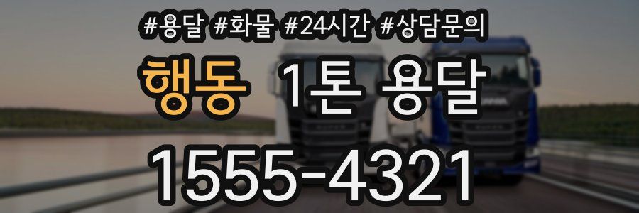 행동 1톤 용달
