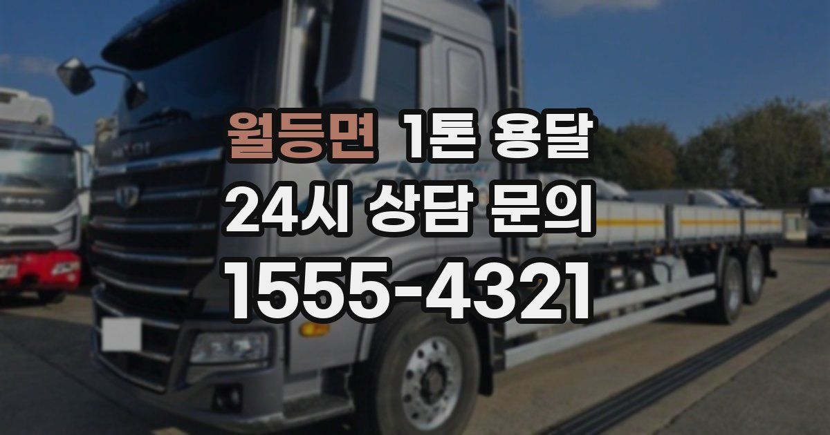 월등면 1톤 용달