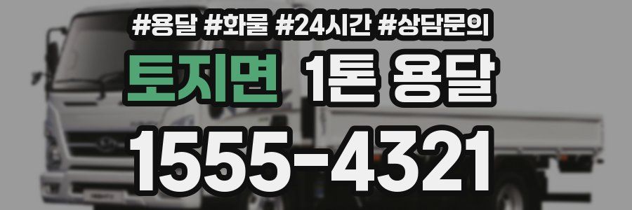토지면 1톤 용달