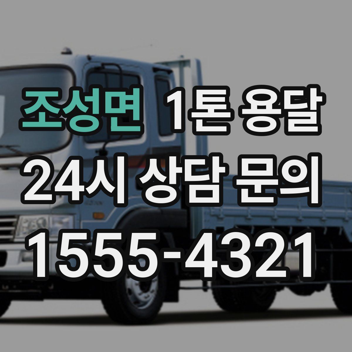 조성면 1톤 용달