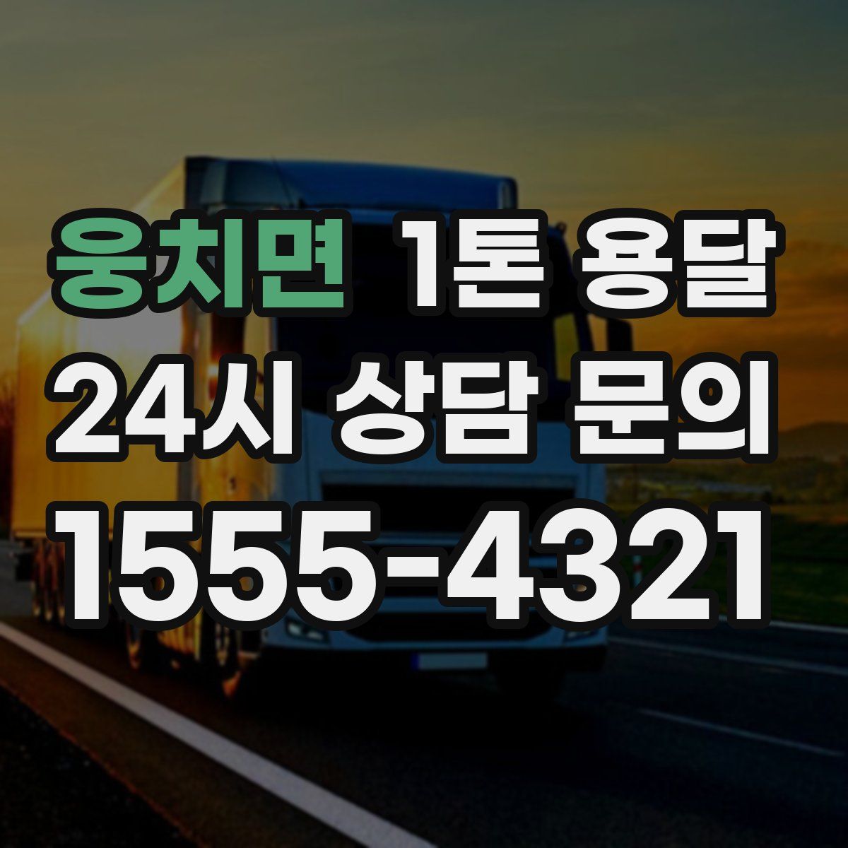 웅치면 1톤 용달