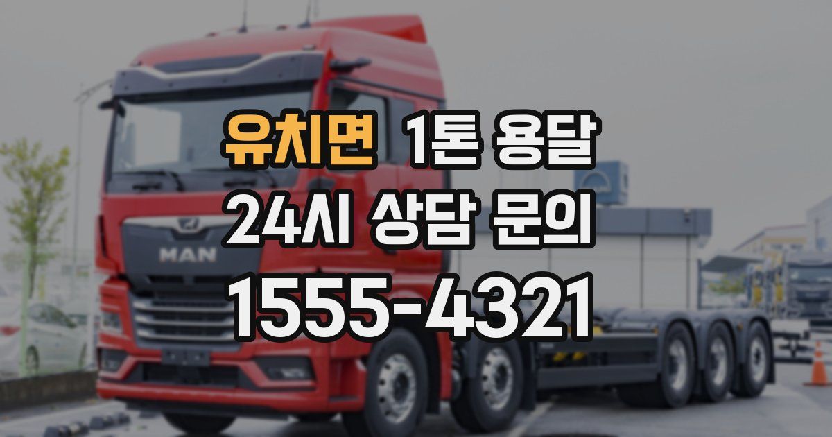 유치면 1톤 용달