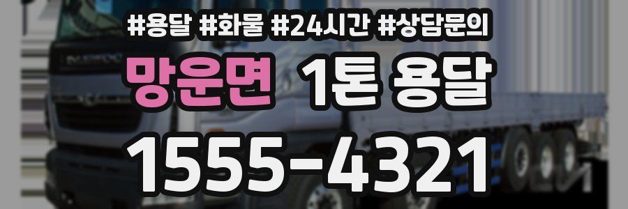 망운면 1톤 용달