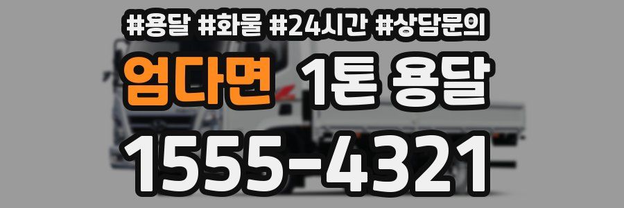엄다면 1톤 용달