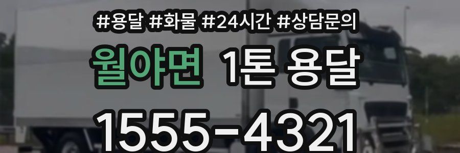 월야면 1톤 용달