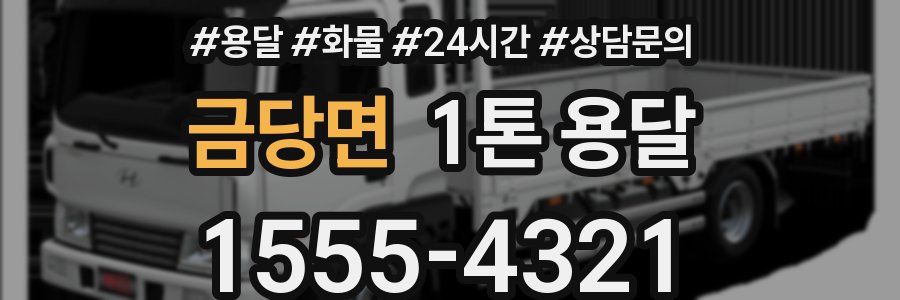 금당면 1톤 용달