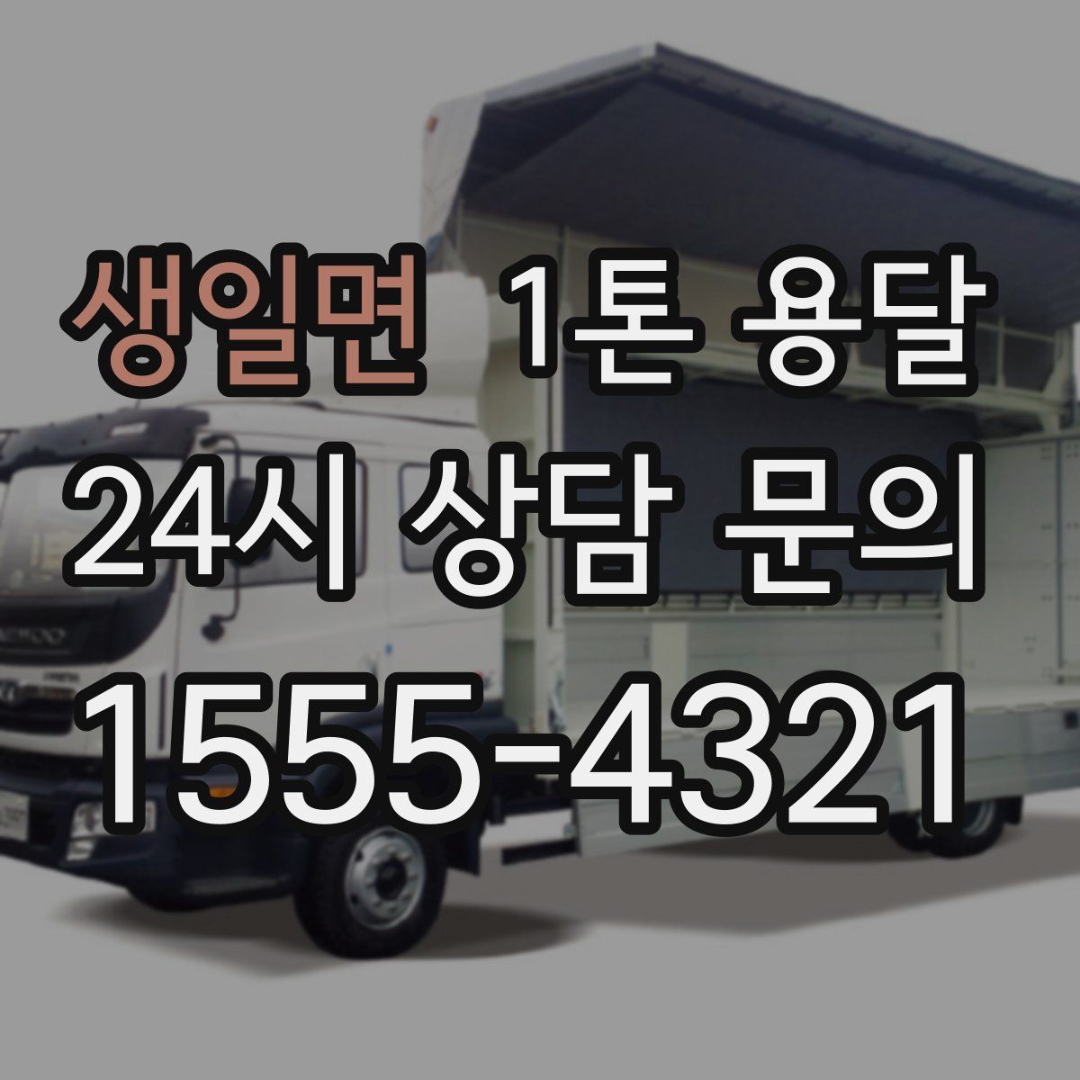 생일면 1톤 용달
