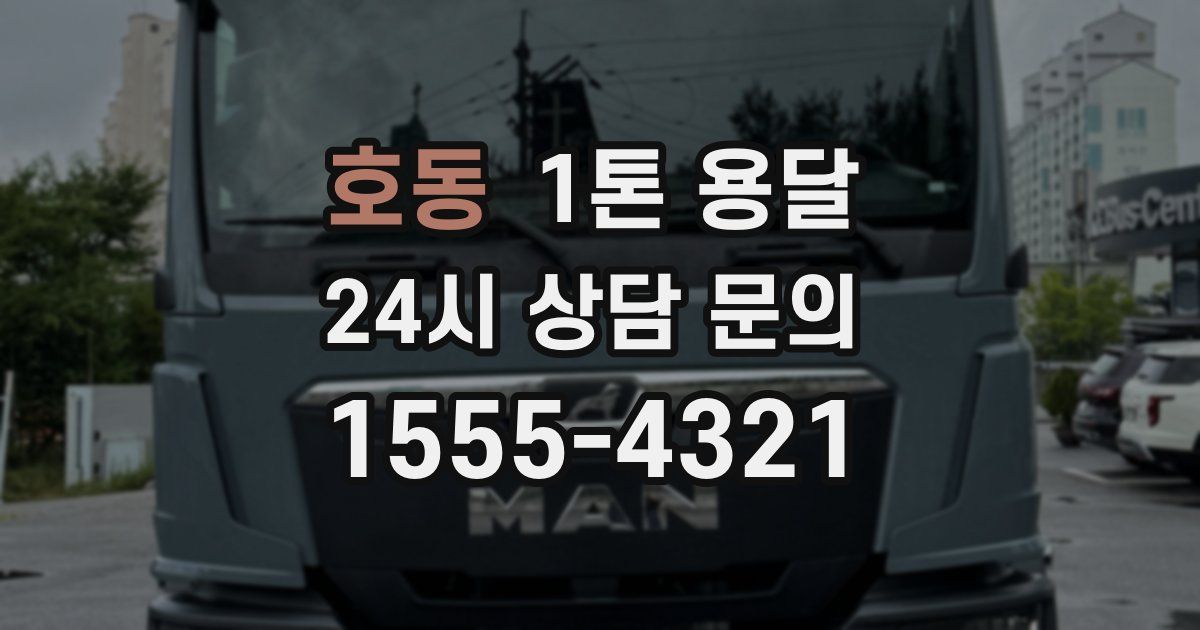 호동 1톤 용달
