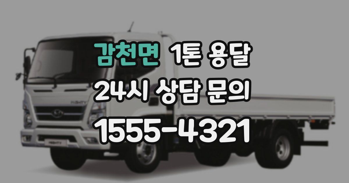 감천면 1톤 용달