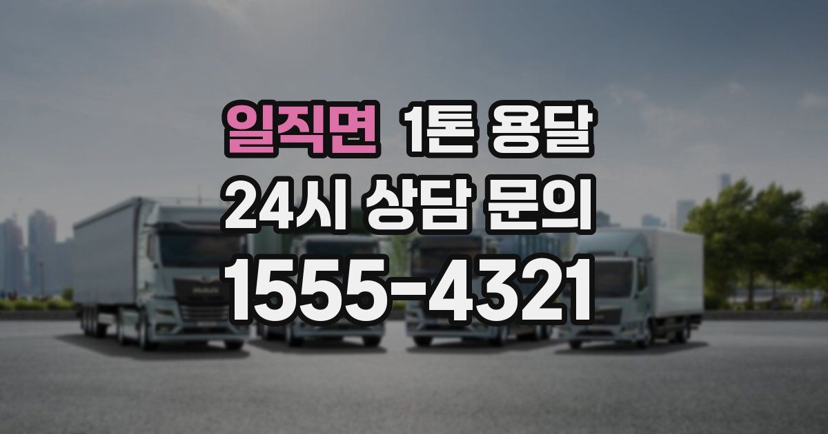 일직면 1톤 용달