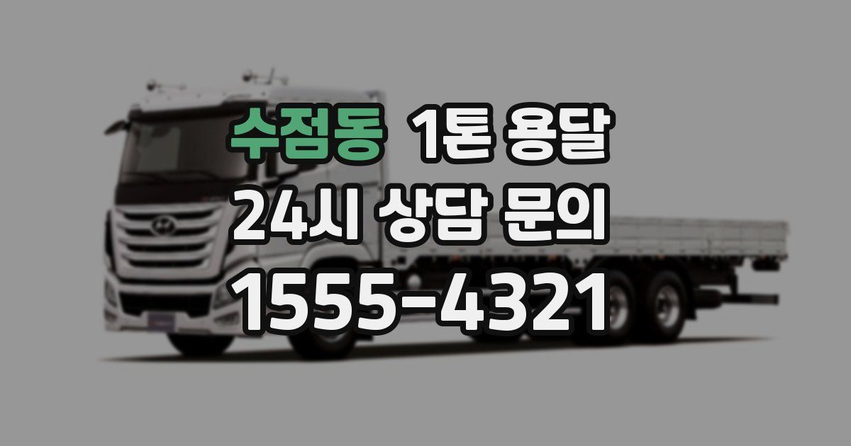 수점동 1톤 용달
