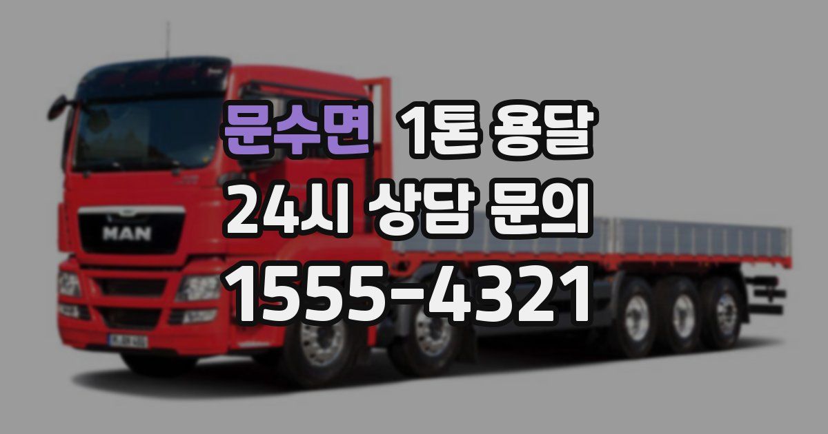 문수면 1톤 용달