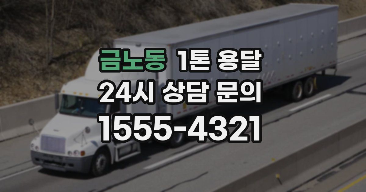 금노동 1톤 용달