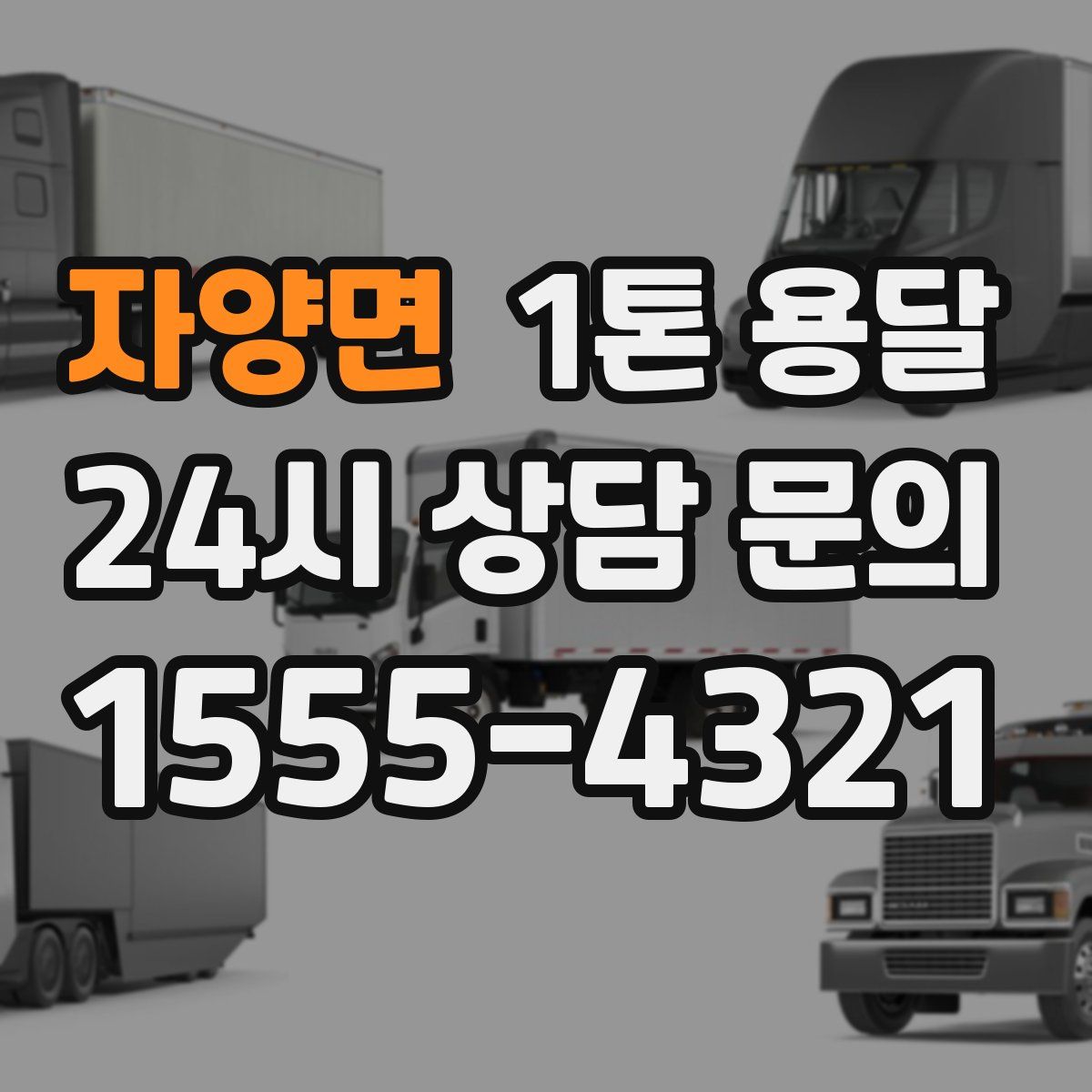 자양면 1톤 용달