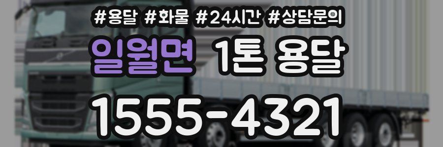 일월면 1톤 용달