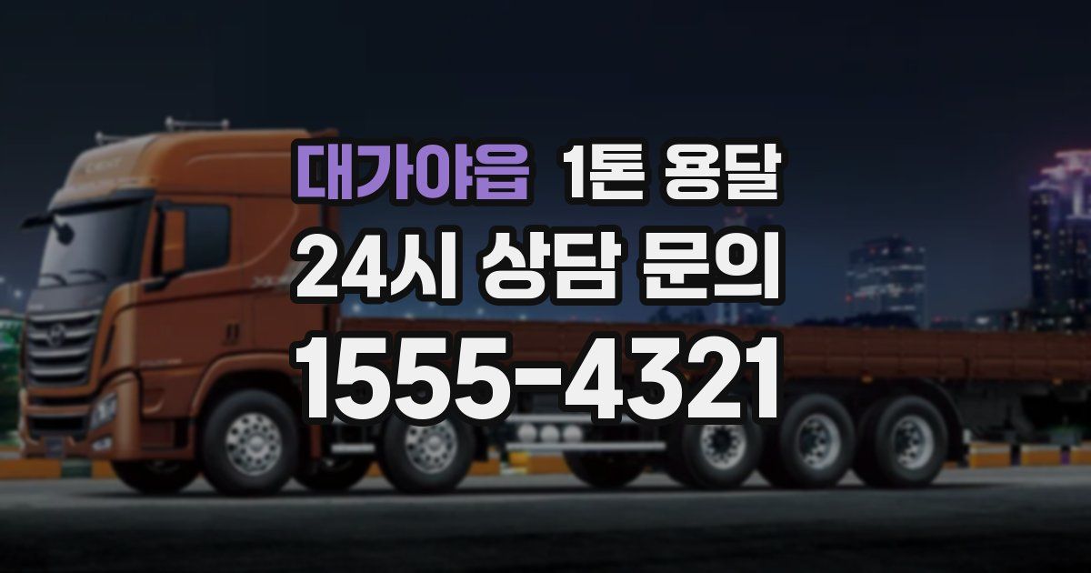 대가야읍 1톤 용달