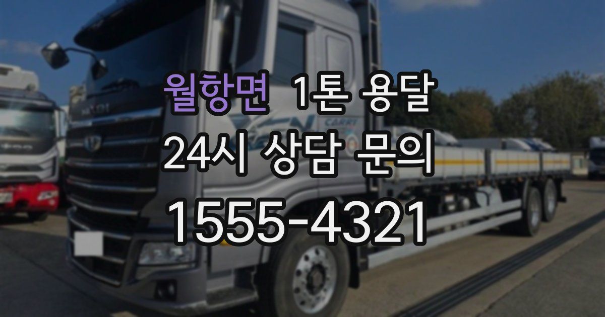 월항면 1톤 용달