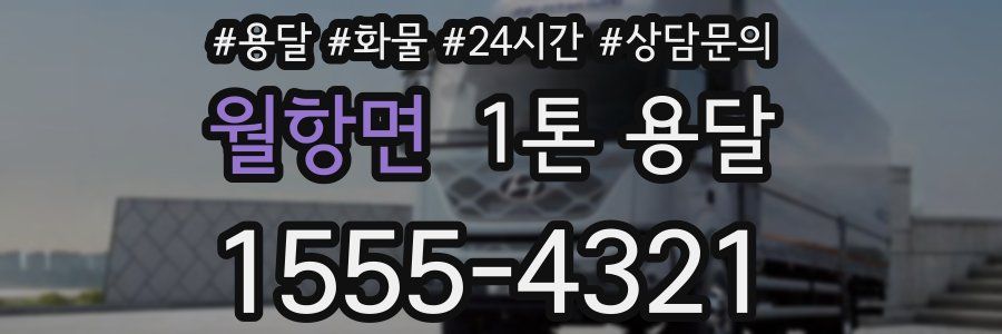 월항면 1톤 용달