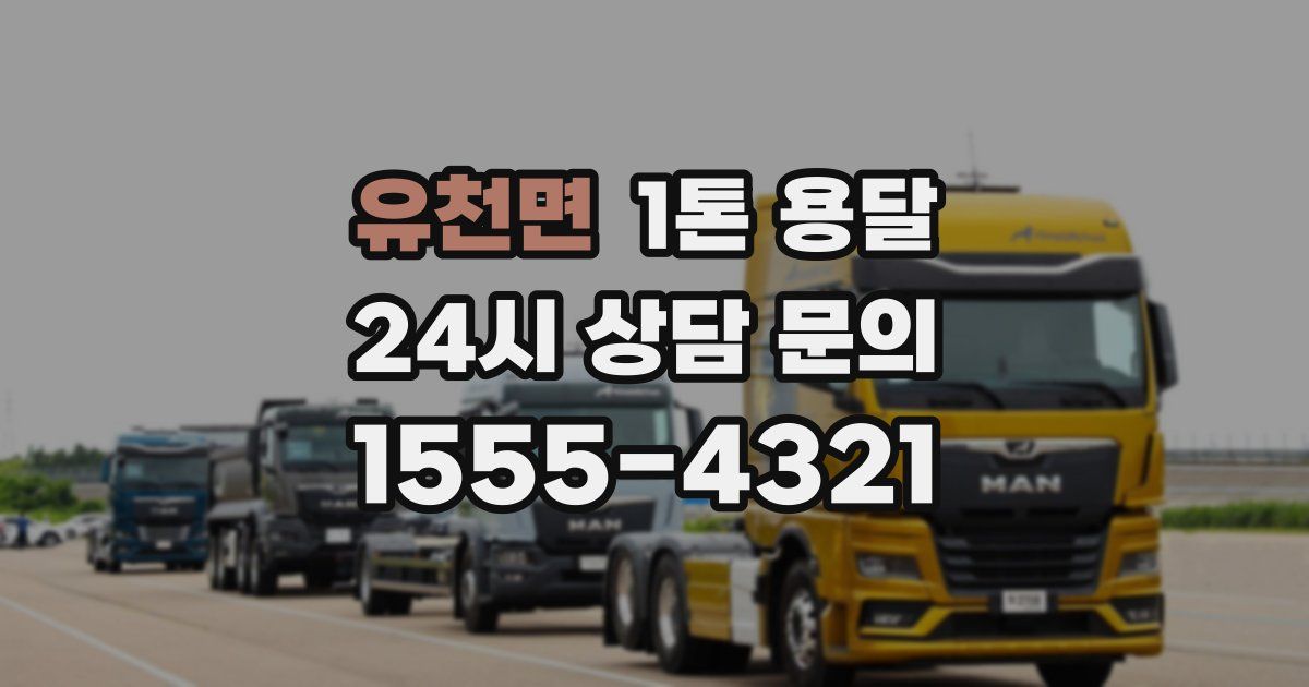 유천면 1톤 용달