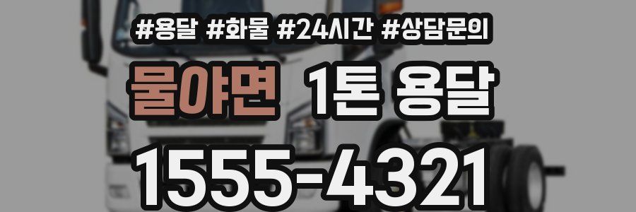 물야면 1톤 용달