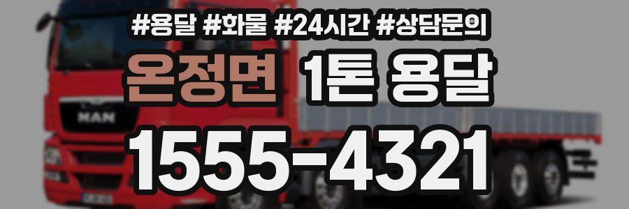 온정면 1톤 용달