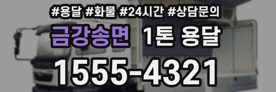 금강송면 1톤 용달