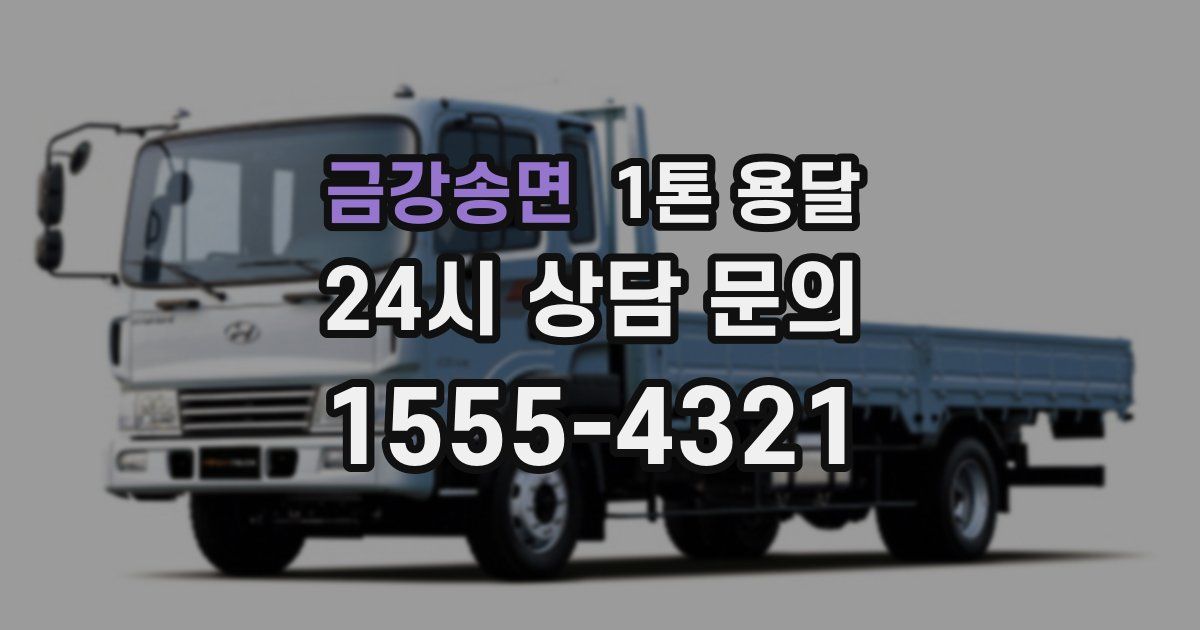 금강송면 1톤 용달