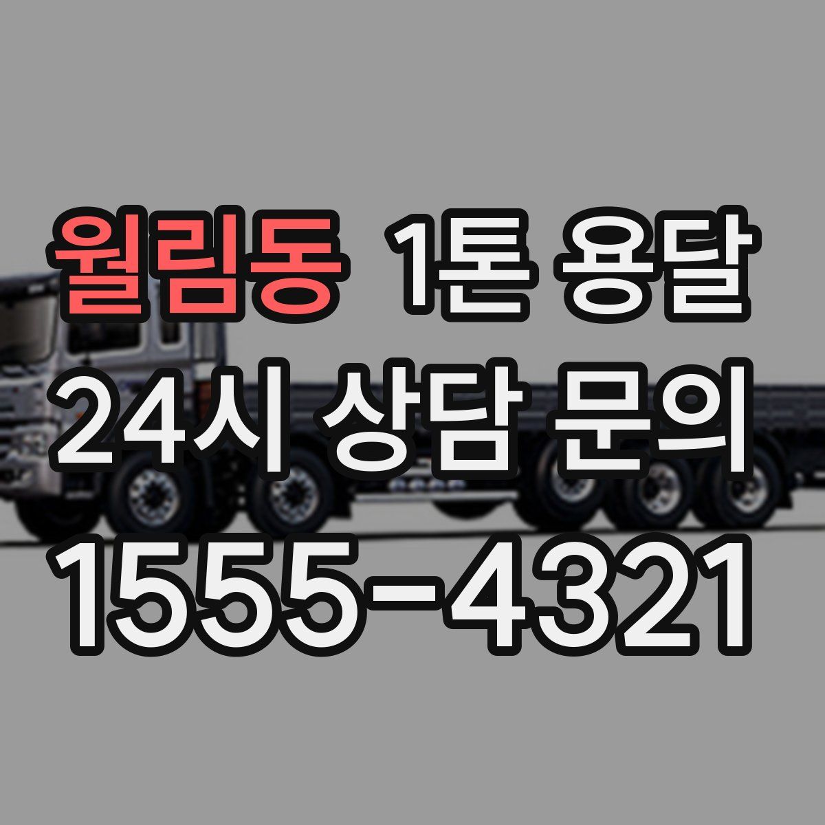 월림동 1톤 용달