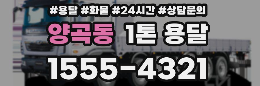 양곡동 1톤 용달