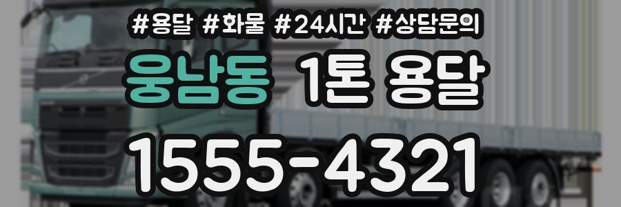 웅남동 1톤 용달