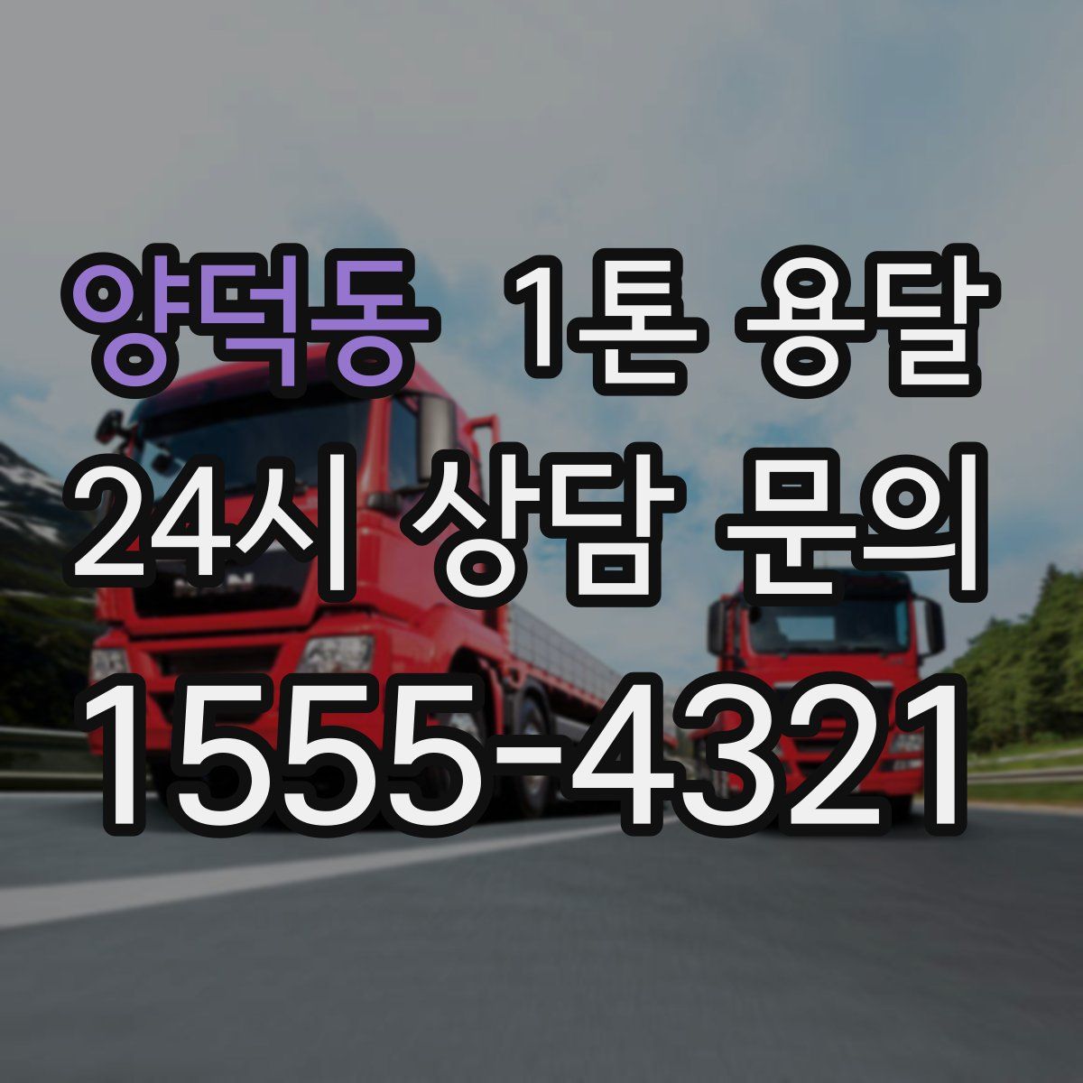 양덕동 1톤 용달