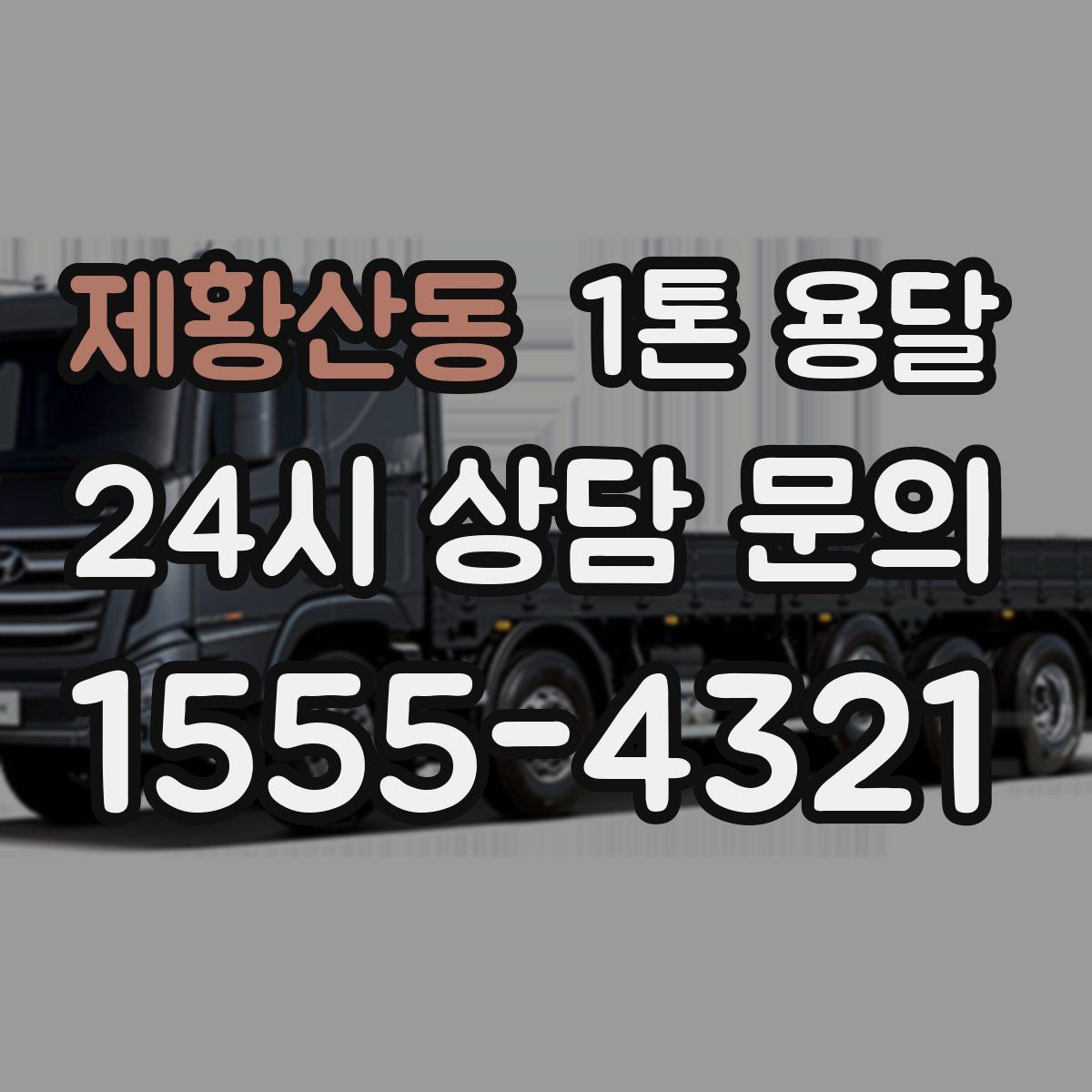 제황산동 1톤 용달
