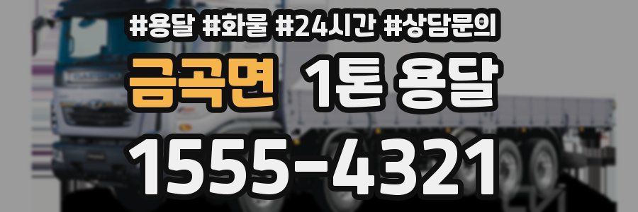 금곡면 1톤 용달