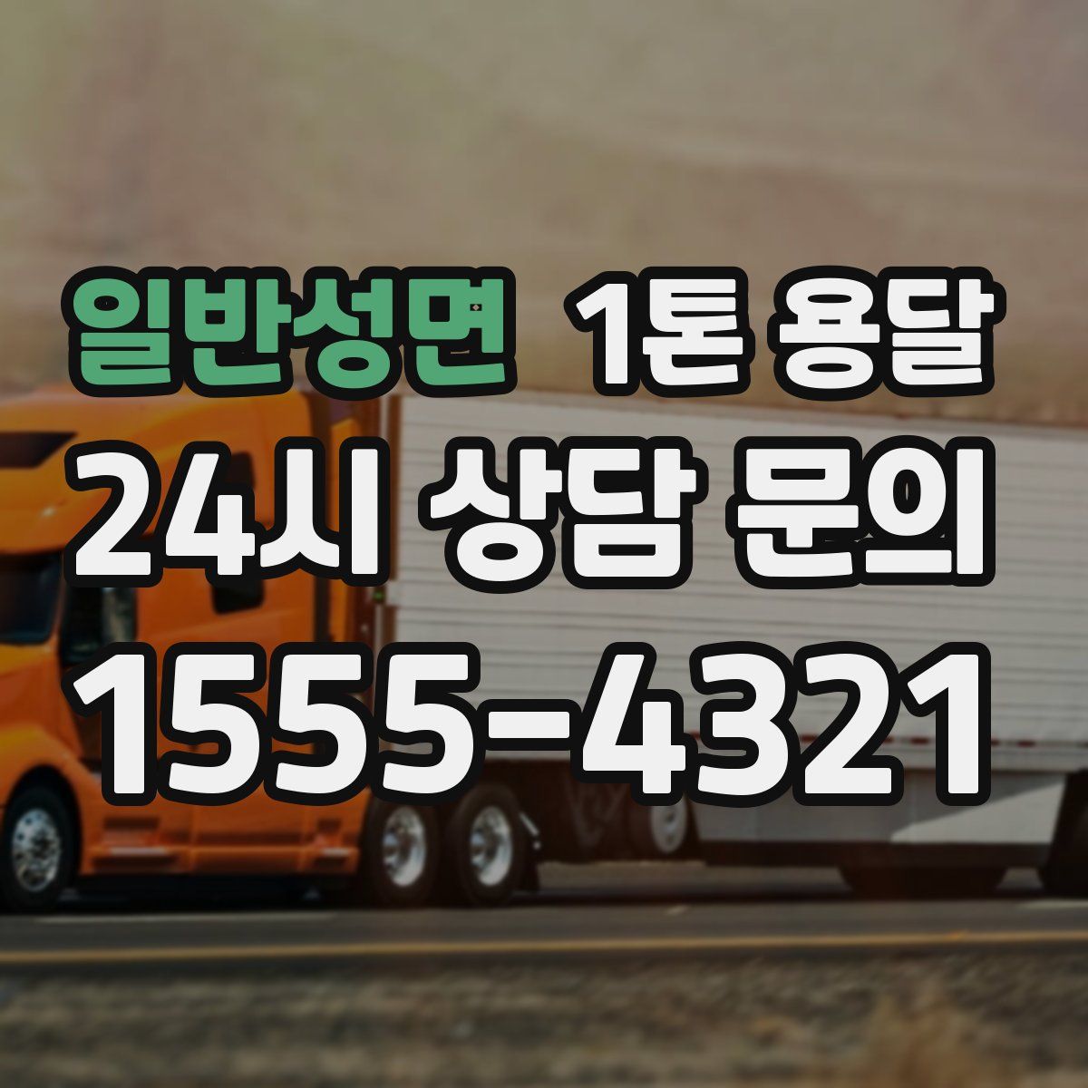 일반성면 1톤 용달