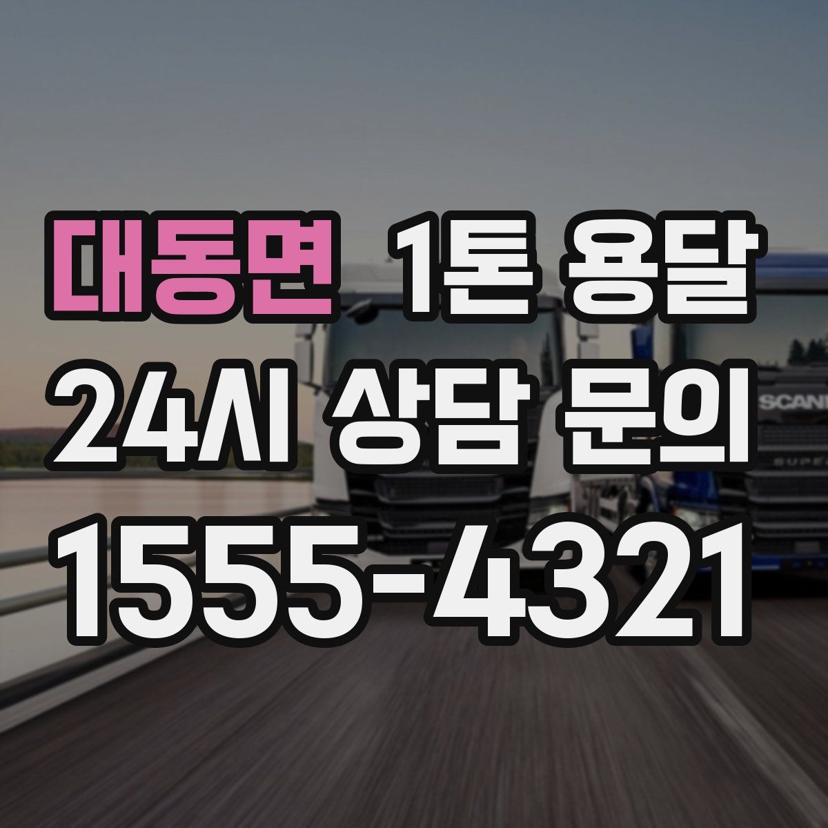 대동면 1톤 용달