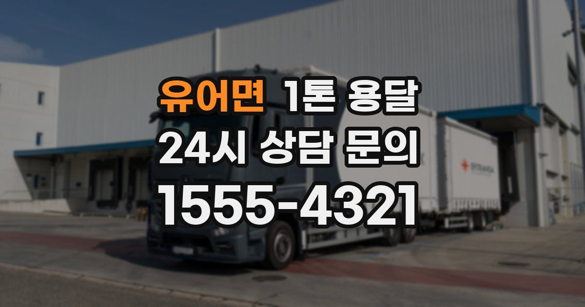 유어면 1톤 용달