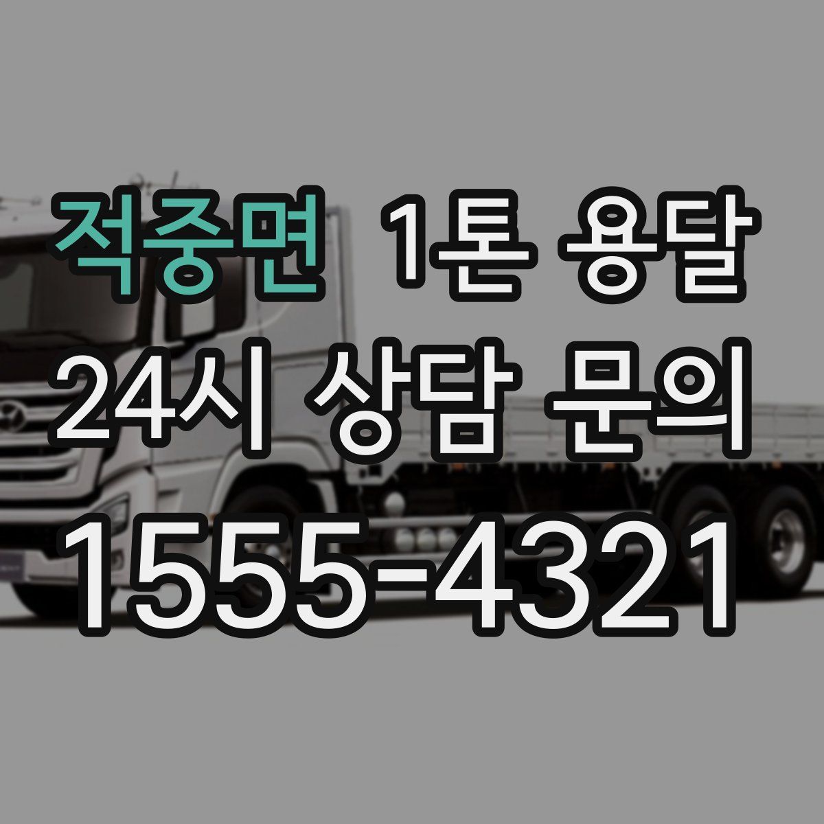 적중면 1톤 용달