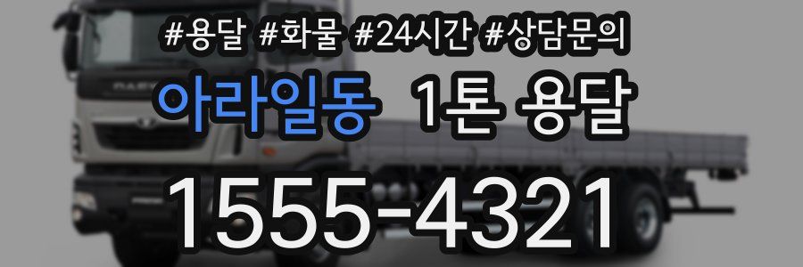 아라일동 1톤 용달
